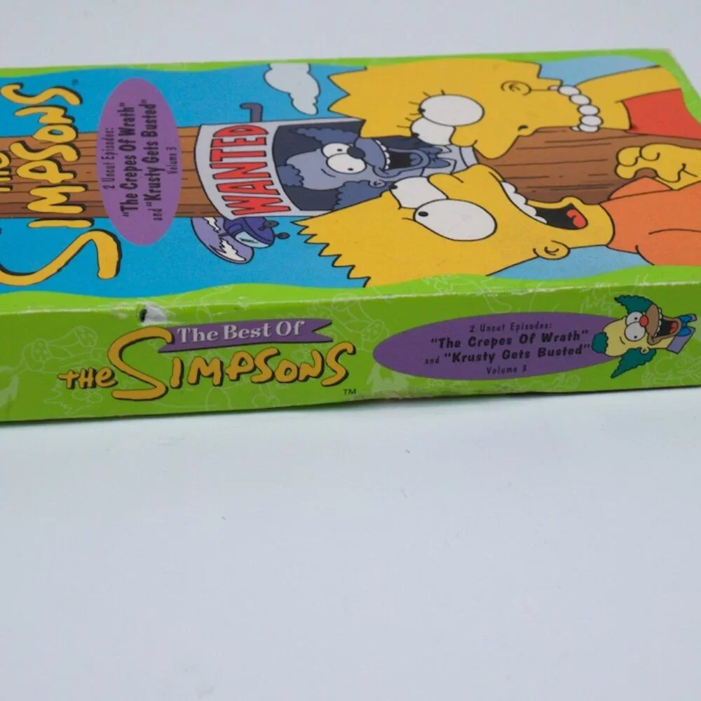 The Best of the Simpsons VHS Volume 3 Crepes of Wrath Krusty Busted 1990